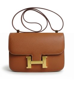 Hermes Constance 24 Togo Leather Gold Hardware Brown 24Cm
