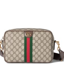 Gucci Ophidia Medium Crossbody Bag Beige And Dark Brown 28Cm 834468 FAEOF 9745
