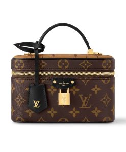 Louis Vuitton Vanity Chain Pouch Monogram Reverse Canvas Brown 19Cm M47125