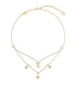 Alternative view of Louis Vuitton Lv Floragram Necklace Gold M00981