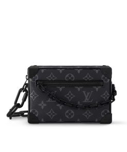 Louis Vuitton Mini Soft Trunk Monogram Eclipse Canvas Black 18Cm M44735