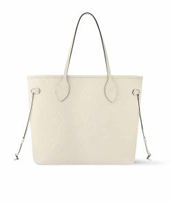 Louis Vuitton Neverfull MM Crème Beige 31Cm M46676