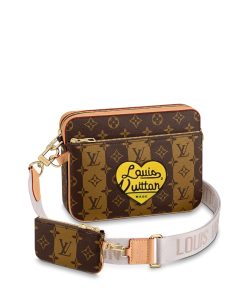 Alternative view of Louis Vuitton Trio Messenger Bag Monogram Stripes Brown 25Cm M45965