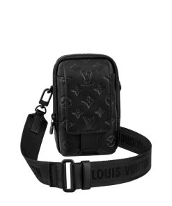 Louis Vuitton Double Phone Pouch NM Black 18Cm M81323