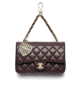 Chanel Classic Mini Bag With Hook Dark Brown 12Cm Ap4760 B21221 U1115