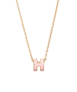 Hermes Mini Pop H Pendant Light Pink And Gold H147992Fof2