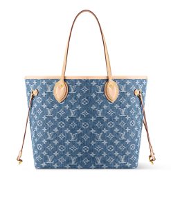 Alternative view of Louis Vuitton Neverfull MM Bag Denim Blue 31Cm M13192