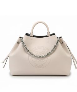 Louis Vuitton Bella Tote Bag Mahina Perforated In Beige 32Cm M11733