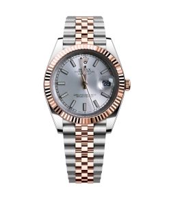 Alternative view of Rolex Oyster Perpetual Datejust White Dial With Silver And Everose Gold Strap 36Mm 126231 0017