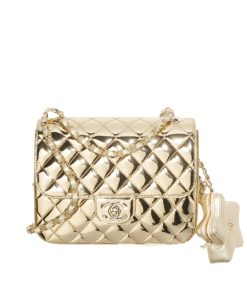Alternative view of Chanel Backpack And Star Coin Purse Metallic Mirror Gold 23Cm As4649 B14873 Nt671