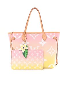 Alternative view of Louis Vuitton Neverfull MM By The Pool Monogram Giant Yellow Pink 31Cm M45680