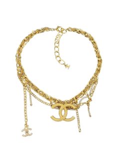 Chanel Cc Necklace Gold