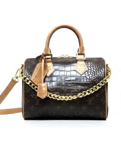 Alternative view of Louis Vuitton Speedy Satchel Bag Monogram Brown 25Cm