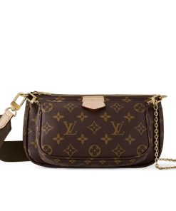 Louis Vuitton Multi Pochette Accessoires Monogram Canvas Brown 24Cm