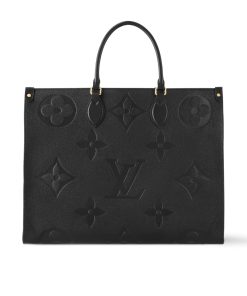 Alternative view of Louis Vuitton Onthego GM Bag Monogram Empreinte Leather Black 41Cm M44925