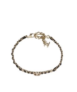 Chanel Chain Cc Champagne Choker Necklace Ab6890 B06537 Nf006