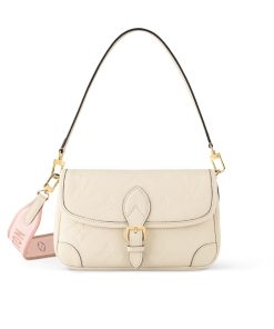 Louis Vuitton Diane Monogram Empreinte Leather White 24Cm M46388