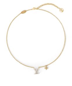 Alternative view of Louis Vuitton Lv Iconic Enamel Necklace Gold M00596