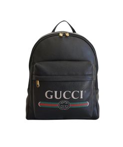 Alternative view of Gucci Print Leather Backpack Black 41Cm