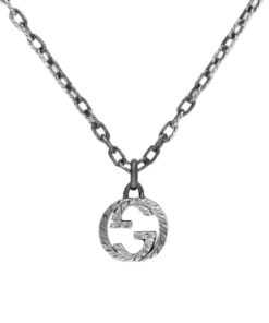 Gucci Interlocking Pendant Necklace Silver ‎455307 J8400 0811