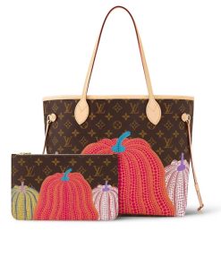 Alternative view of Louis Vuitton X Yayoi Kusama Neverfull MM Monogram Pumpkin Dots Red 31Cm M46468