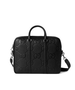 Gucci Gg Jumbo Medium Briefcase Black 40Cm 792264 Aaby0 1000