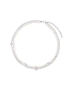 Alternative view of Louis Vuitton Pearls Fusion Necklace Silver M01781