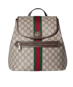 Gucci Ophidia Medium Backpack Beige And Dark Brown 30Cm 836855 Fae0J 9867