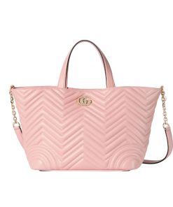 Gucci Betty Medium Tote Bag Pale Pink Matelasse 28Cm ‎847387 Aafa1 6823