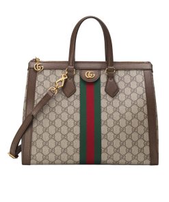 Gucci Ophidia Large Tote Bag Beige Ebony 33Cm 524537 K05Nb 8745