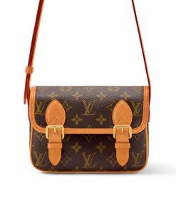 Louis Vuitton Satchel Wearable Wallet Monogram Brown 19Cm M26805
