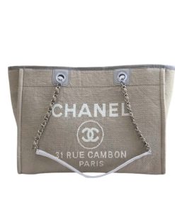 Alternative view of Chanel Deauville Shopping Canvas Tote Bag 33Cm A67001