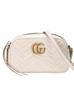 Alternative view of Gucci Gg Marmont Small Camera Bag White 24Cm 447632 Dtd1T 9022
