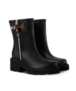 Alternative view of Louis Vuitton Lv Beaubourg Ankle Boot Black 1Aidd4