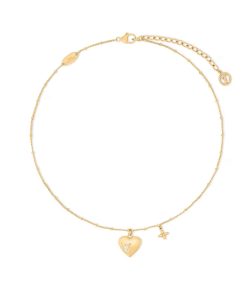 Louis Vuitton Blooming Heart Necklace Gold M02310