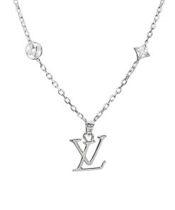 Louis Vuitton Dimension Necklace Pendant Silver M02747