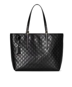 Gucci Gg Emblem Large Tote Bag Black 37Cm ‎847455 Aafdv 1000