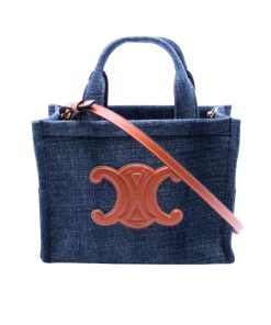 Alternative view of Celine Small Cabas Tote Bag Denim Blue 25Cm 199162Gff 05Bd