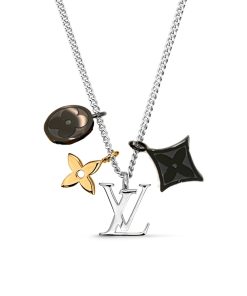 Louis Vuitton Lv Instinct Necklace Silver M00521