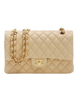 Alternative view of Chanel Classic Flap Beige Gold Hardware 25Cm