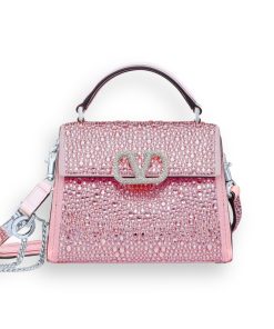 Valentino Vsling Mini Handbag With Sparkling Rose Quartz 19Cm 3W0B0G97Thv D0M