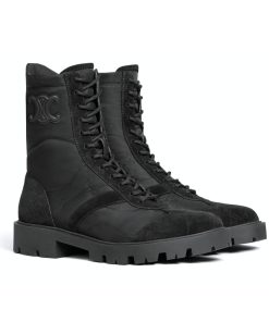 Alternative view of Celine Margaret Boot In Nylon And Suede Black 365115243C 38No