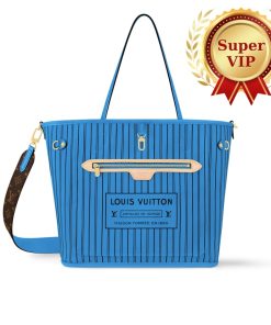 Alternative view of [Super Vip 1:1] Louis Vuitton Neverfull Bandoulière Inside Out MM Bleu Gastonb 31Cm M13753