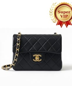 [Super Vip 1:1] Chanel Mini Classic Handbag Black 17Cm A35200 Y04059 94305