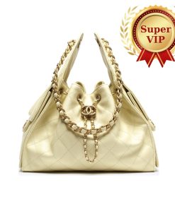 [Super Vip 1:1] Chanel 25 Small Handbag Grained And Gold Tone Metal Light Yellow 26Cm AS5293 B20304 NAGEQ