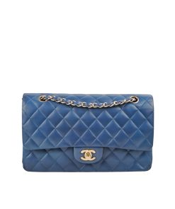 Alternative view of Chanel Classic Medium Flap Navy And Gold 25Cm