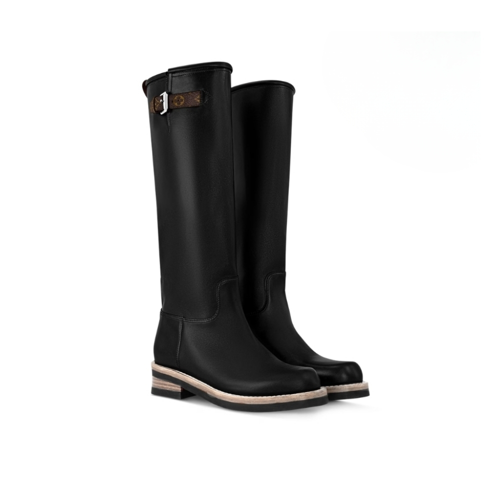 Louis Vuitton LV Biker High Boot Black 1AGM85