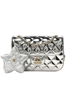 Alternative view of Chanel Mini Flap Bag Star Coin Purse Silver 21Cm AS4648 B14873 NT666