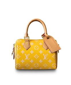 Louis Vuitton Nano Speedy Yellow 16Cm