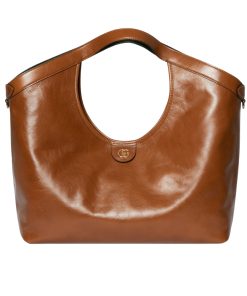 Alternative view of Gucci Giglio Large Tote Bag Dark Brown Leather 60Cm 853971 AAF2H 7645